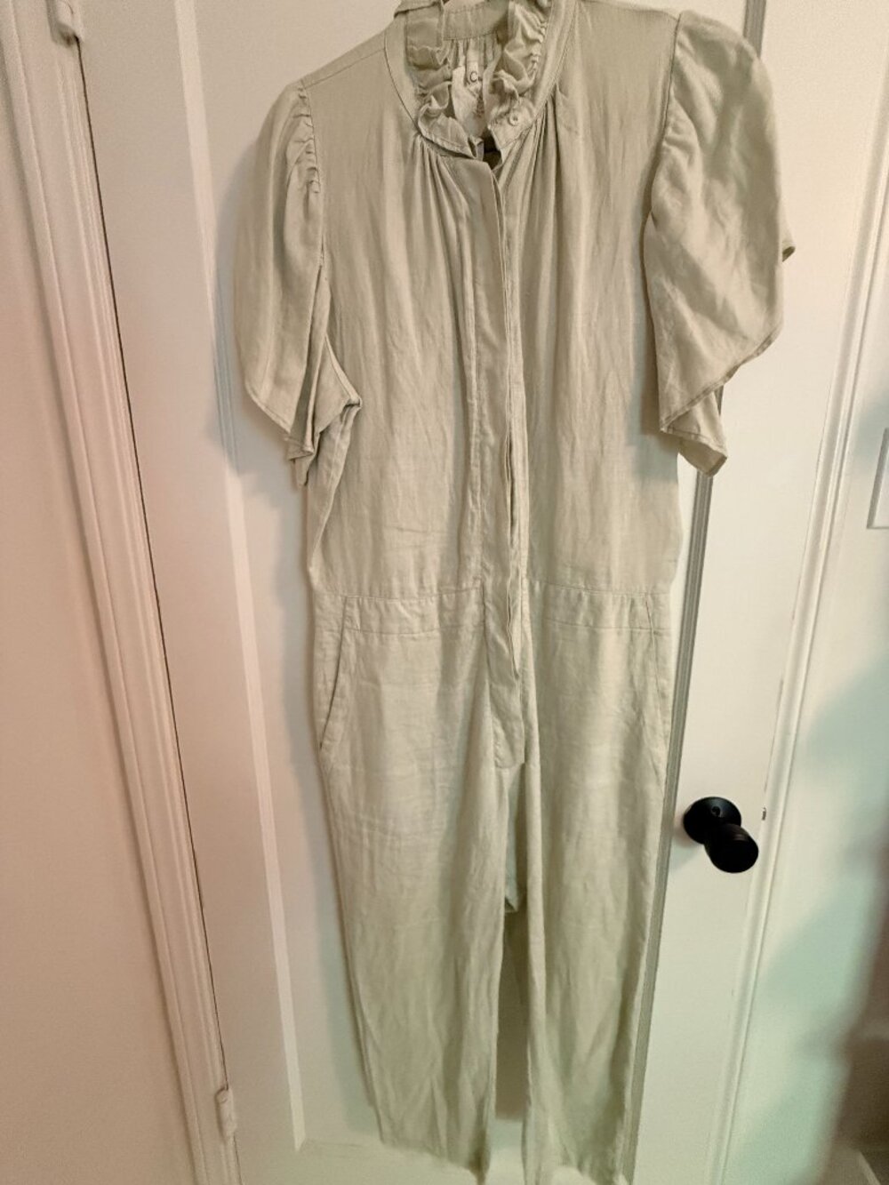 Acacia Swimwear Linen Jumpsuit- Size Medium